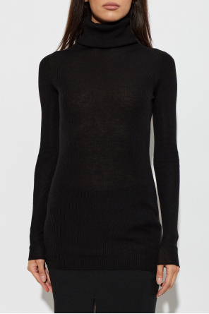 Rick Owens Jersey de lana de cuello alto