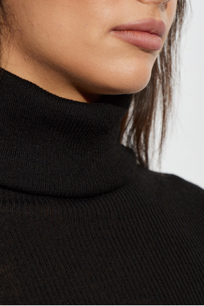 Rick Owens Jersey de lana de cuello alto