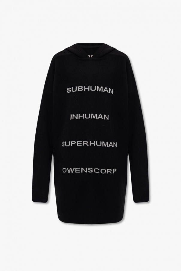 Rick Owens Hooded cashmere sweater