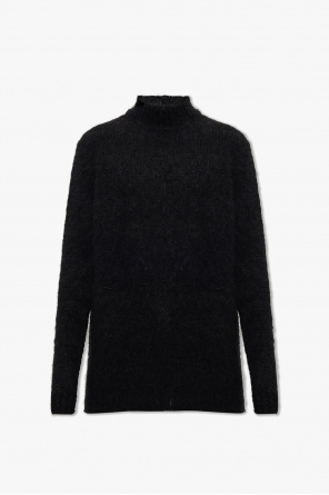 Sweater with standing collar od Rick Owens