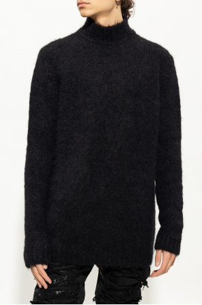 Rick Owens Sweater with standing collar