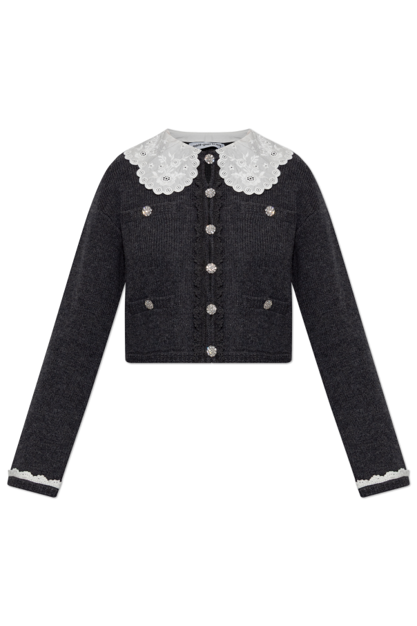 Cardigan with a detachable collar od Self-Portrait