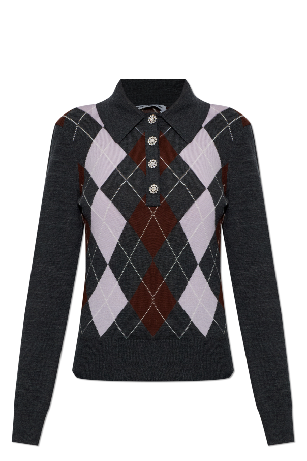 Wool polo with long sleeves od Self-Portrait