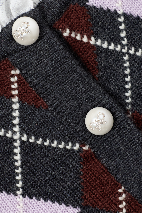 Self-Portrait Kids Cárdigan de lana