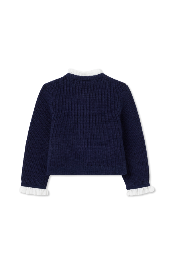 Self-Portrait Kids Cardigan mit Paillettenapplikationen