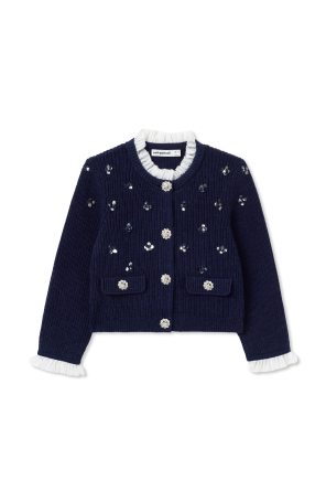 Cárdigan con aplicaciones de lentejuelas