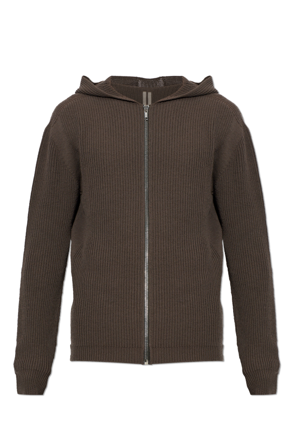 Wool cardigan with hood od Rick Owens