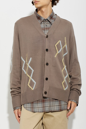 Acne Studios Silk cardigan with pattern