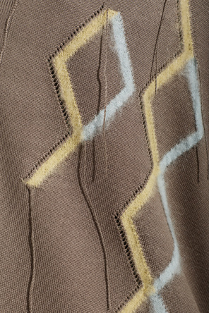 Acne Studios Silk cardigan with pattern