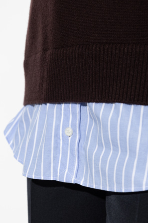 Acne Studios Camisola de lã com decote em V