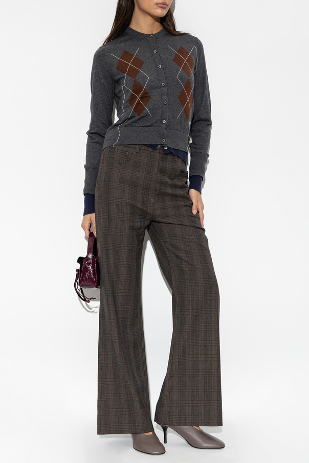 Acne Studios Cardigã de seda