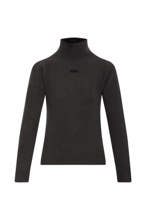 Fitted roll-neck top