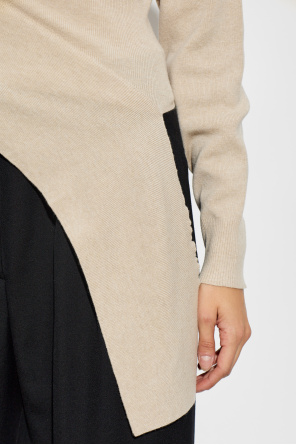 Lanvin Asymetrický turtleneck s aplikáciou