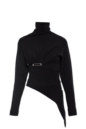 Asymetrický turtleneck s aplikací