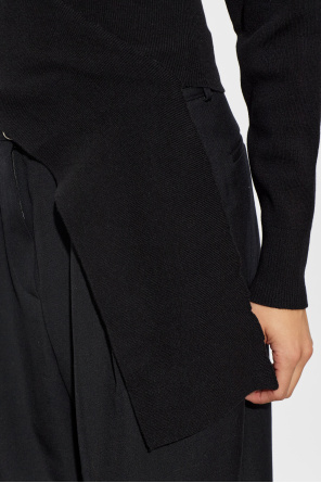 Lanvin Asymetrický turtleneck s aplikáciou