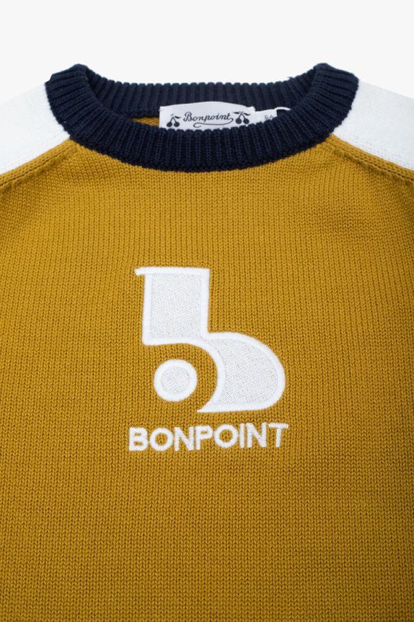 Bonpoint  sweater cinzento with logo