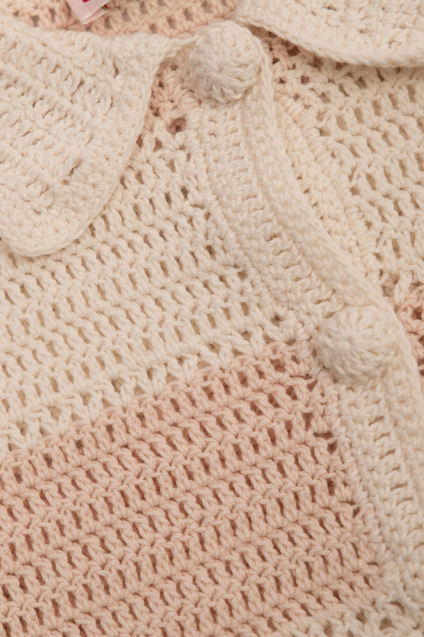 Bonpoint  ‘Faro’ crochet cardigan