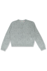 creenprinted cotton hooded sweatshirt