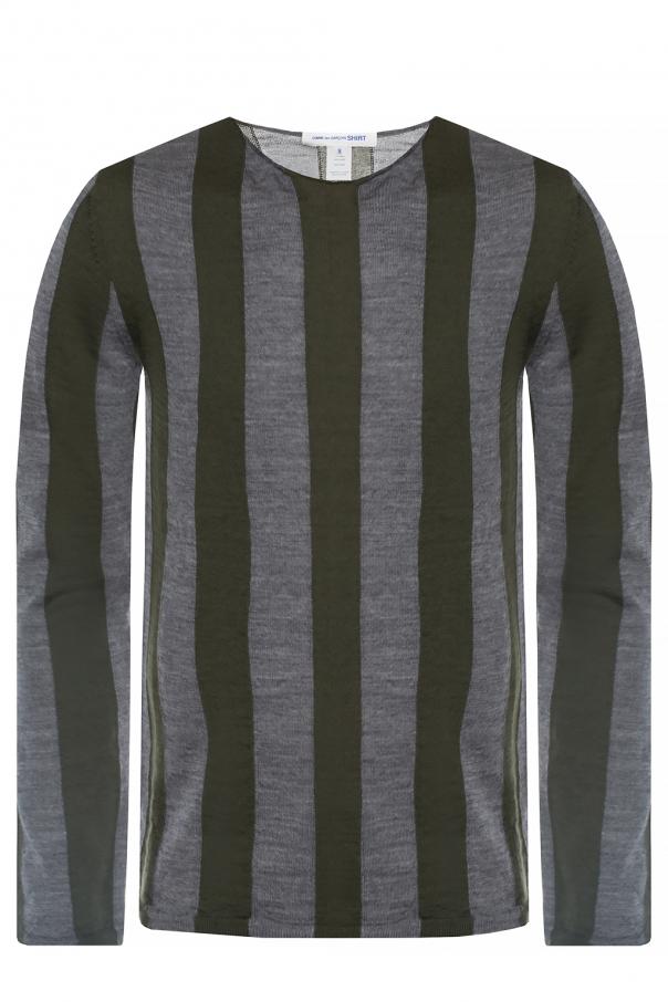 comme des garcons striped sweater