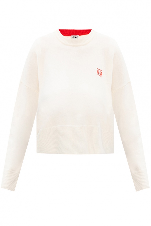 Loewe Cropped sweater with logo