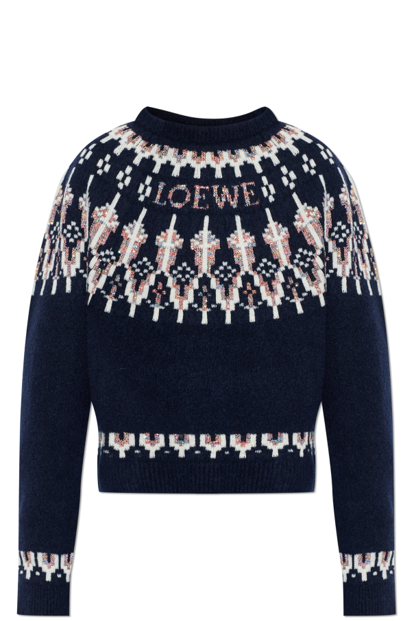 Wool sweater with logo od Loewe