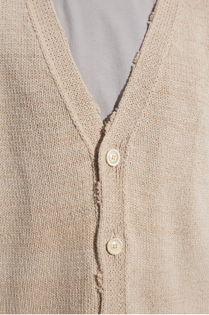Maison Margiela crop-sleeves buttoned-up shirt