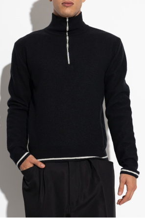 Maison Margiela Pullover mit Reißverschluss am Ausschnitt