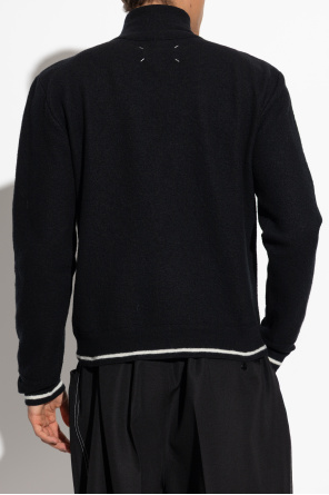 Maison Margiela Pullover mit Reißverschluss am Ausschnitt