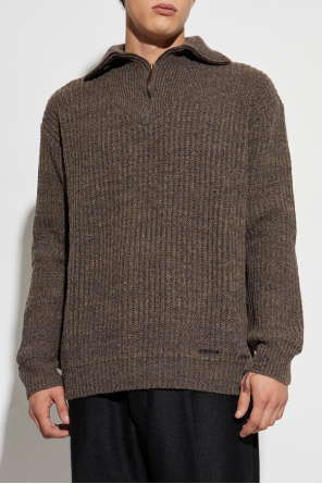 Maison Margiela Sweater with a zip-up collar