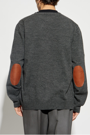 Maison Margiela Cardigan with sewn-on elbow patches