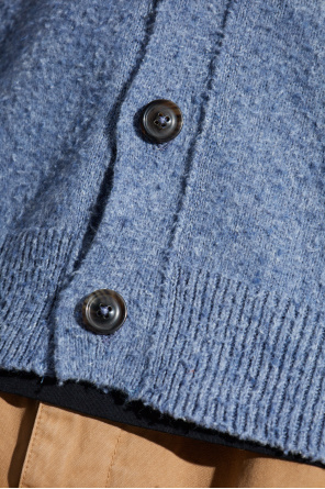 Maison Margiela Cardigan with wool trim