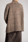 Maison Margiela BROWN Rib-knit cardigan