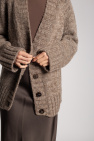 Maison Margiela BROWN Rib-knit cardigan