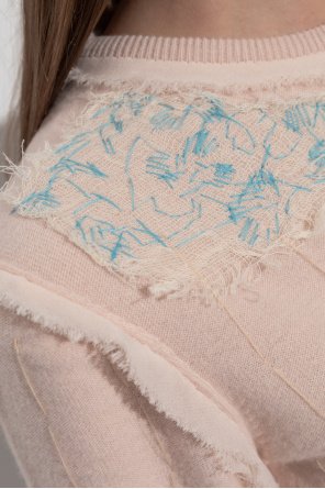 Maison Margiela Top de lana con efecto `vintage`