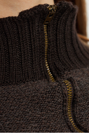 Maison Margiela Sweter z dekoracyjnymi nitkami