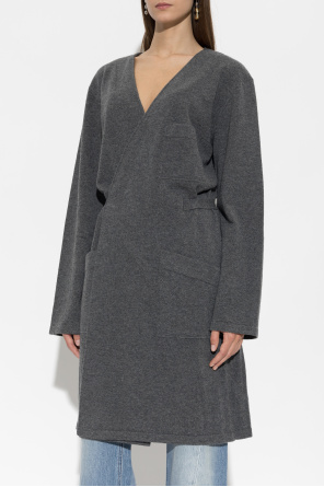 Maison Margiela Wełniany kardigan z paskiem