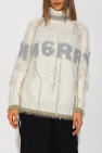 MM6 Maison Margiela Balmain Pullover mit Hahnentrittmuster Schwarz