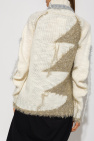 MM6 Maison Margiela Balmain Pullover mit Hahnentrittmuster Schwarz