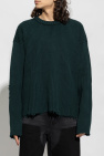 MM6 Maison Margiela GREEN Raw-trimmed sweater