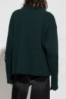 MM6 Maison Margiela GREEN Raw-trimmed sweater