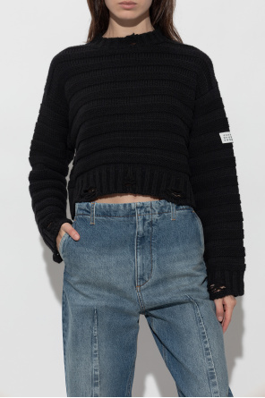 MM6 Maison Margiela Short sweater with vintage effect