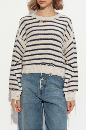 MM6 Maison Margiela Sweater with striped pattern