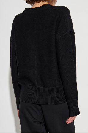 MM6 Maison Margiela Kardigan z wełnianym wykończeniem