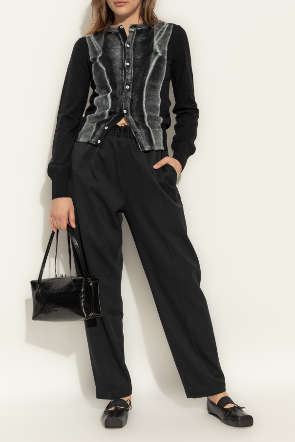 MM6 Maison Margiela Cárdigan con estampado