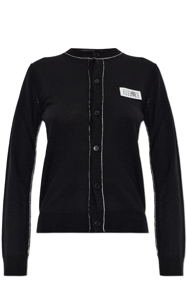 Cardigan with decorative stitching od MM6 Maison Margiela