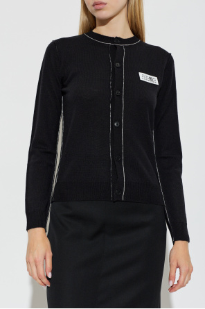 MM6 Maison Margiela Cardigan with decorative stitching