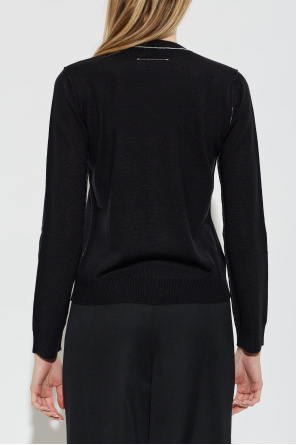 MM6 Maison Margiela Cardigan with decorative stitching