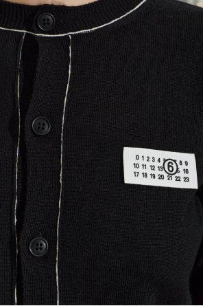 MM6 Maison Margiela Cardigan with decorative stitching