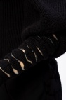 Loewe BLACK Rib-knit turtleneck sweater