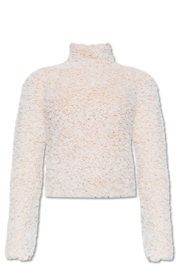 Loewe Sequinned sweater with standing collar